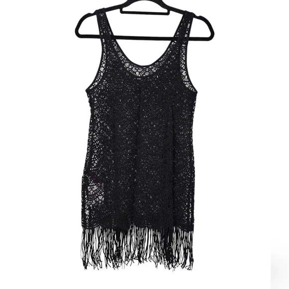NWT L'agent By Agent Provocateur Karrie Fringe Swimsuit Cover-Up Size M - Picture 2 of 7